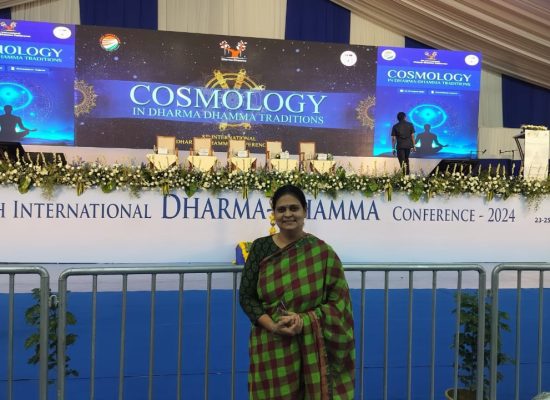 Dr. Syed Mubin Zehra presented her research paper in International conference on Cosmology hosted by Gujrat University Ahmedabad