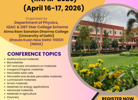 3rd International Conference on “Recent Advances in Functional Materials (RAFM-2026)”